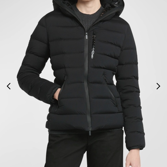 Moncler Herbe Stretch Nylon Hooded Puffer Jacket - Picture 10 of 12